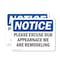 Signmission Excuse Appearance We Are Remodeling, 7 in W x Rectangle, Vinyl Decal OS-2PACK-NS-D-57-L-15646 - alternate 1